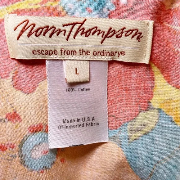 Norm Thompson Bright Floral Jean Jacket - Picture 8 of 13